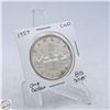 Image 1 : 1957 CANADA ONE DOLLAR COIN 80% SILVER