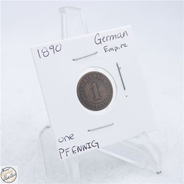 1890 GERMAN EMPIRE ONE PFENNIG