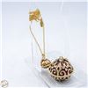 Image 1 : 2008 MONET GOLD TONE LOCKET PENDENT CASE RED