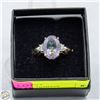 Image 1 : 10K GOLD MYSTIC TOPAZ RING HALLMARK TND