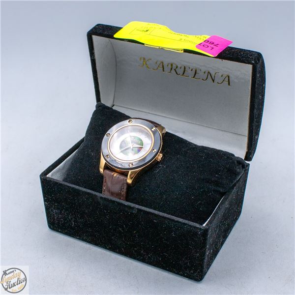KORITE AMMOLITE WATCH SMALL MOSAIC WITH WHITE