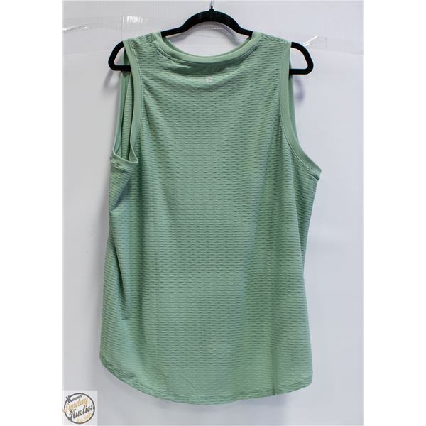 NEW TUFF ATHLETICS WOMENS XL TANK TOP - GREEN