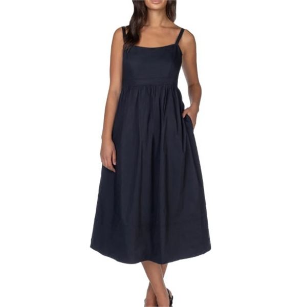 NEW WELL WORN WOMENS SMALL MIDI DRESS - BLACK