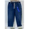Image 1 : NEW BUFFALO WOMENS LARGE HIGH CUT BLUE JEAN PANT