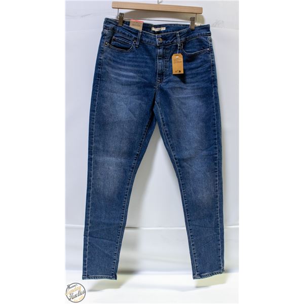 NEW MENS LEVIS 32 X 30" 711 SKINNY BLUE JEANS