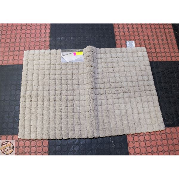 NEW MINERAL SPRING SOFT GRID BATH MAT TAN 24 X 36"