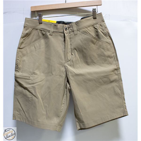 NEW MENS EDDIE BAUER 32" WAIST RAINIER TECH SHORTS
