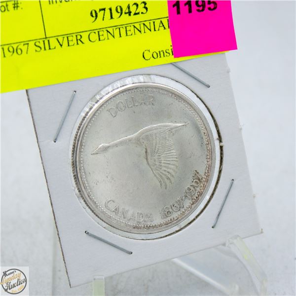 1967 SILVER CENTENNIAL DOLLAR