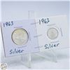 Image 1 : #4816-1963 SILVER LIMITED EDITION QUARTER