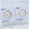 Image 1 : #4809-1965 SILVER LIMITED EDITION QUARTER