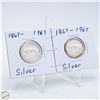 Image 1 : #4802-1867-1967 LIMITED EDITION SILVER QUART
