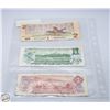 Image 2 : 3X BANK NOTES 2 DOLLAR AND 1 DOLLAR BILLS