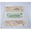Image 2 : 3X BANK NOTES 2 DOLLAR AND 1 DOLLAR BILLS