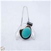 Image 1 : MEXICO ALPACA SILVER+TURQUOISE STYLE PENDANT