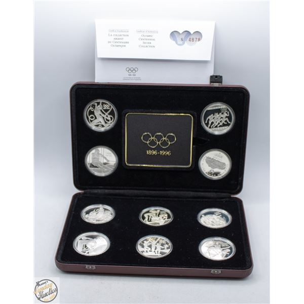 1996 OLYMPIC CENTENNIAL 10 PC SILVER COIN SET