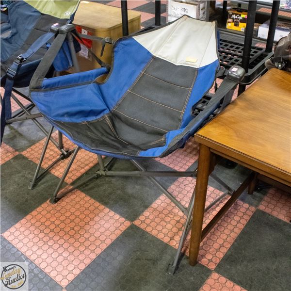 RIO FOLDING ROCKING CAMP CHAIR WITH CARRY BAG