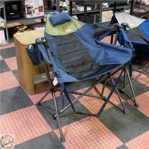 RIO FOLDING ROCKING CAMP CHAIR WITH CARRY BAG