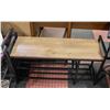 Image 1 : 2 TONE HALL BENCH SHOE STORAGE