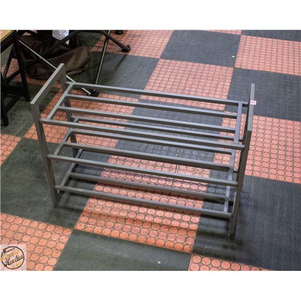 NEW ASSEMBLED METAL SHOE RACK
