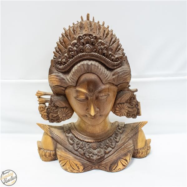 WOODEN CARVED GODDESS