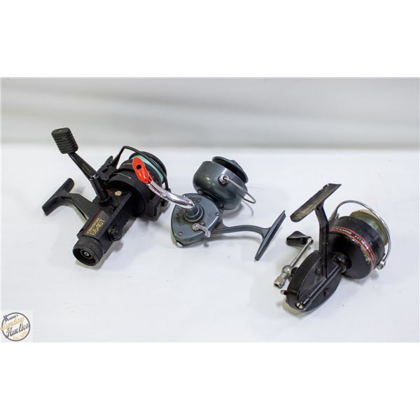 3 FISHING REELS (MITCHELL, CARDINAL &