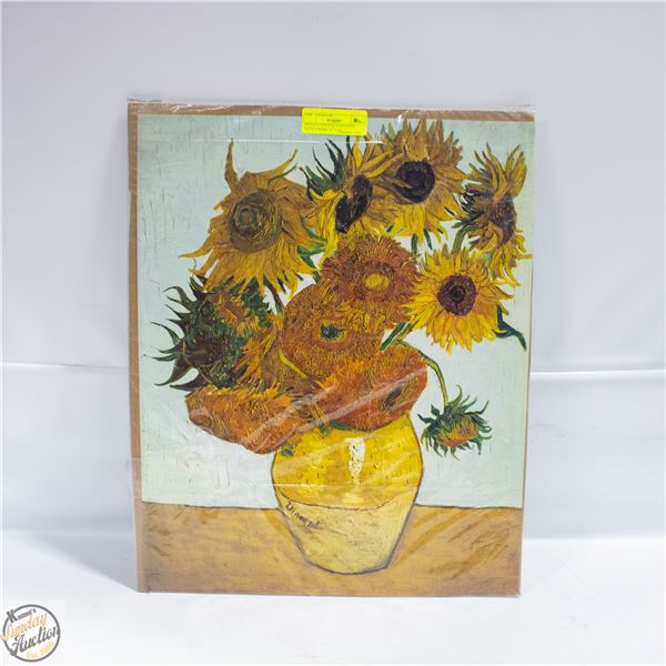 REPLICA VINCENT VAN GOGH SUNFLOWERS 20" X 16"