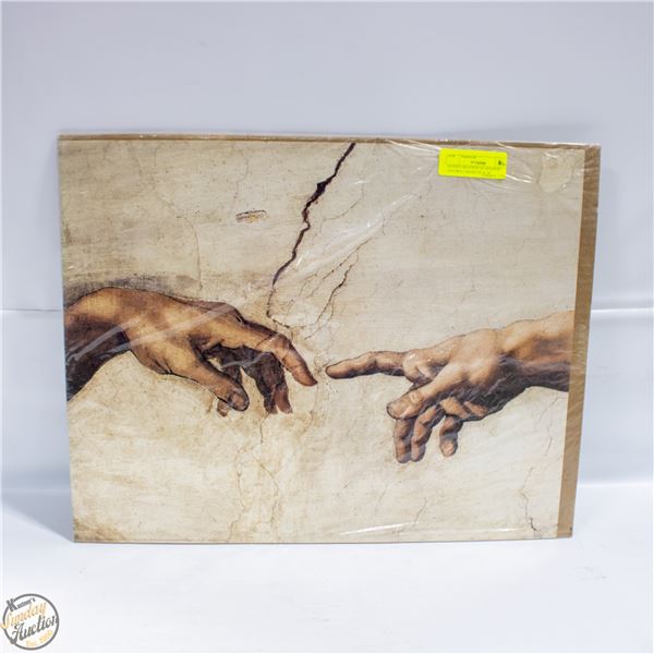 HANDS CREATION OF ADAM BY ASTORIA GRAND 20" X 16"