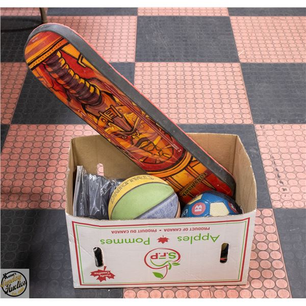 LOT OF SPORTS EQUIPMENT-CONES,
