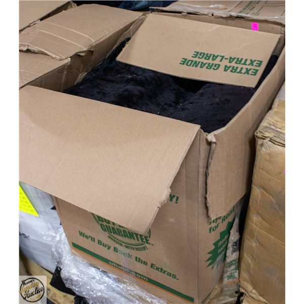 LARGE BOX OF SEAT COVERS - HAS MUSTY ODER
