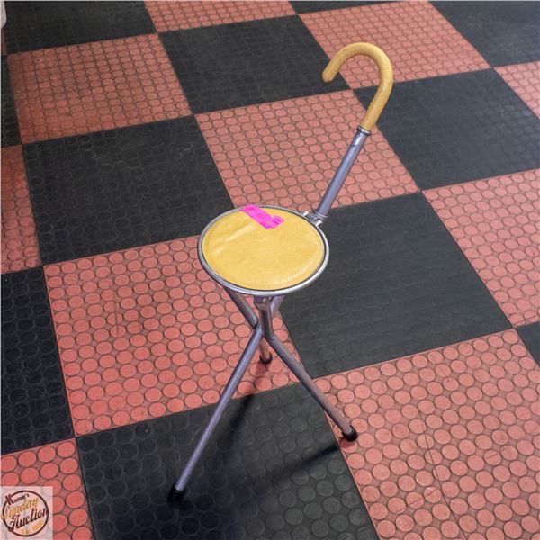 PORTABLE VINTAGE CANE SEAT PERFECT FOR CAMPING OR