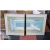 Image 1 : 2 SIDE BY SIDE FRAMED PICTURES