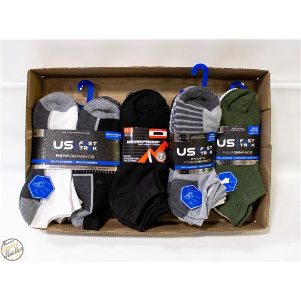 NEW 22 PAIR LOW CUT MEN'S SOCK'S