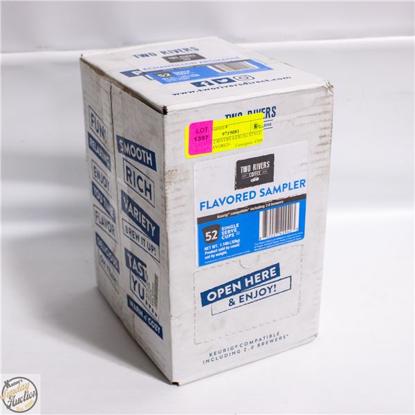 CASE OF 2 RIVERS KERUIG STYLE PODS FLAVORED-