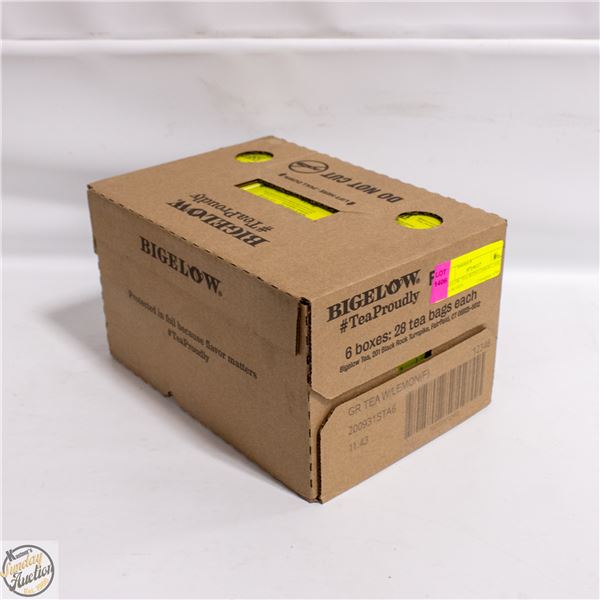 BIGELOW TEA WITH LEMON CASE OF 6 BOXES