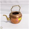 Image 1 : VINTAGE COPPER & BRASS TEA POT LID MISSING