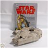 Image 1 : MILLENNIUM FALCON 15”X10” + STAR WARS BOOK
