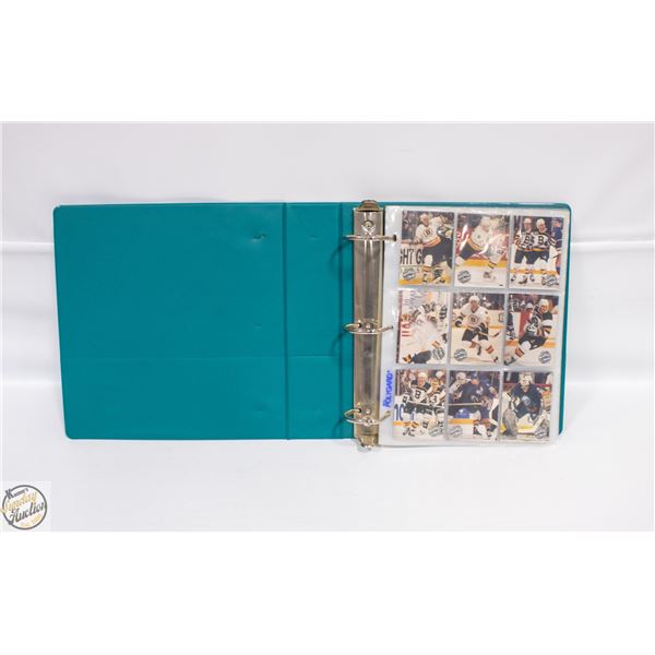 BINDER OF 1991 PRO SET HOCKEY CARDS