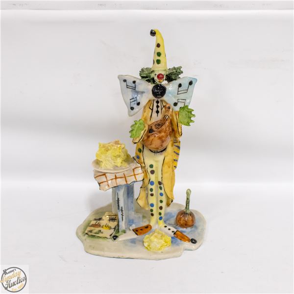 CLOWN FIGURINE 9.4”X6”