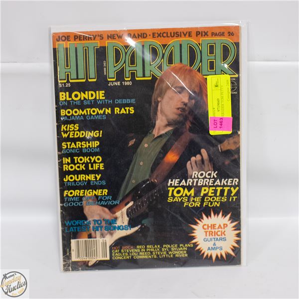 1980 HIT PARADER TOM PETTY COVER