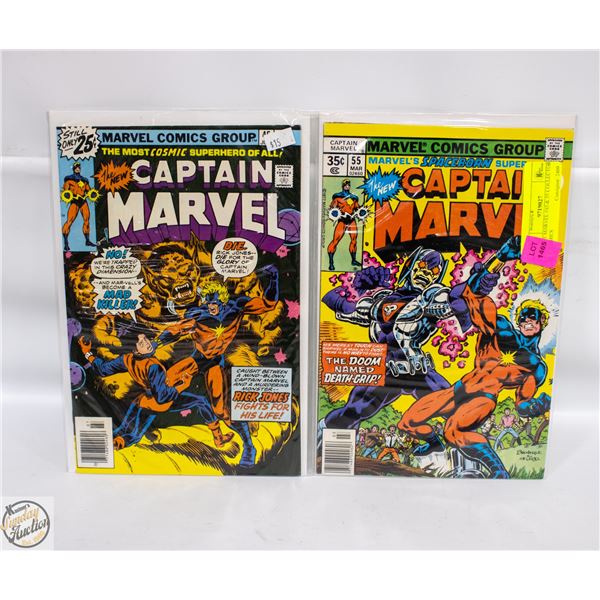 CAPT MARVEL #45 & 55 COLLECTOR COMICS