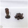 Image 1 : HAND CARVED EBONY WOOD DECOR TURTLE