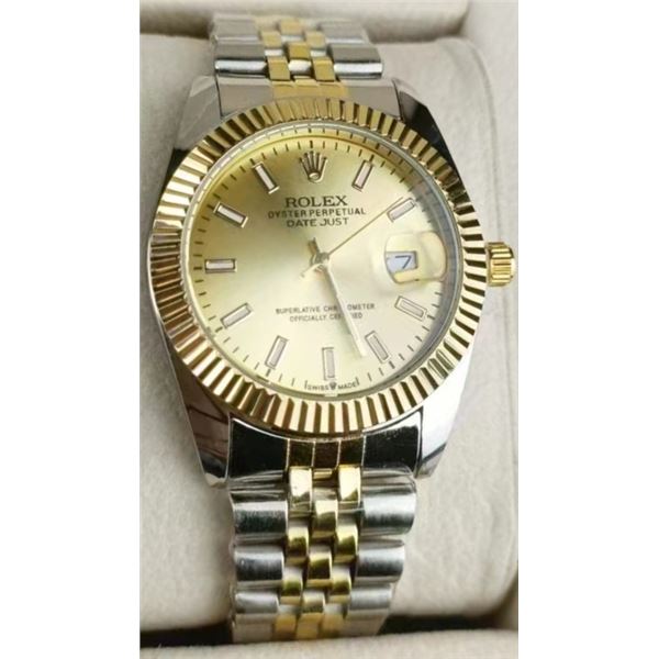 NEW REPLICA ROLEX QUARTZ "DATEJUST" WATCH