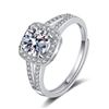 Image 5 : 1 CT GRA CERTIFIED SQUARE SHAPED MOISSANITE 925S