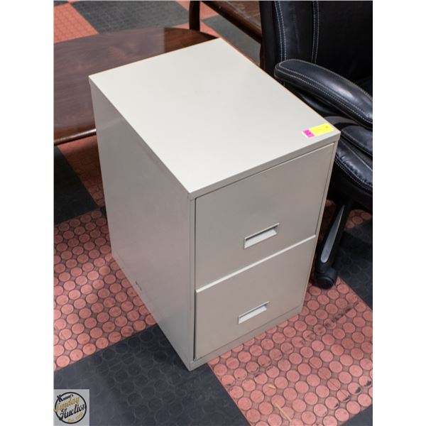 2 DRAWER METAL FILE CABINET