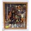 Image 1 : 20" X 24" OIL CAN COLLECTION FRAMED WALL ART