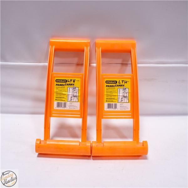 TWO STANLEY DRY WALL PANEL CARRYS