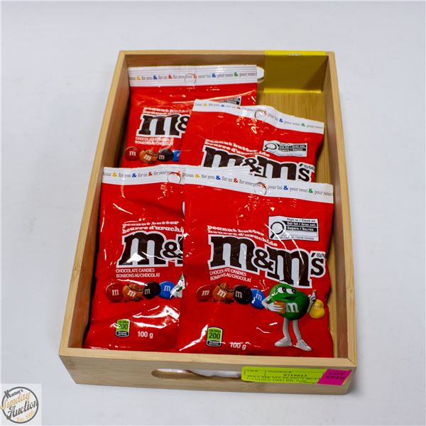 4PKS M& M'S PEANUT BUTTER CANDIES 100G BB. 9/26.