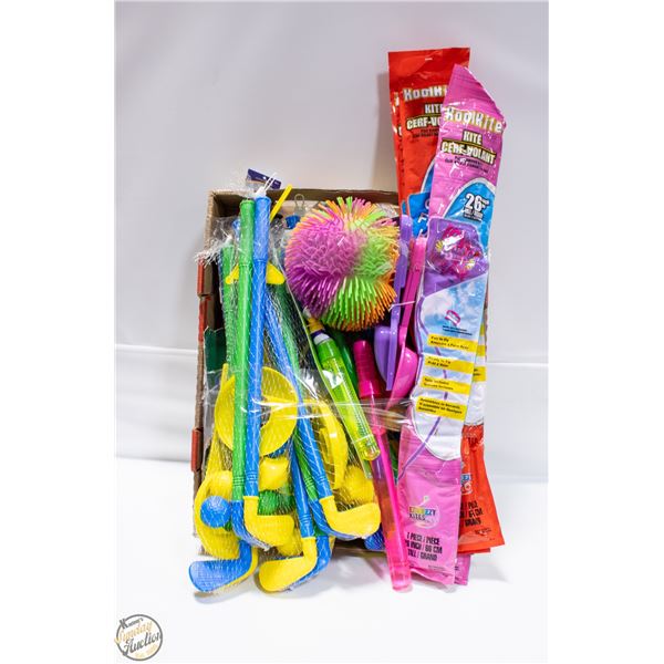 8 NEW KIDS GOLF SETS 4 KITE KITS + MORE SUMMER