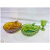 Image 1 : 2 VINTAGE INDIANA GLASS CARNIVAL BOWLS FEATURES A