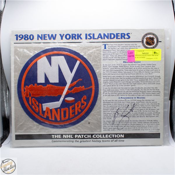 NHL PATCH COLLECTION 1980 NEW YORK ISLANDERS